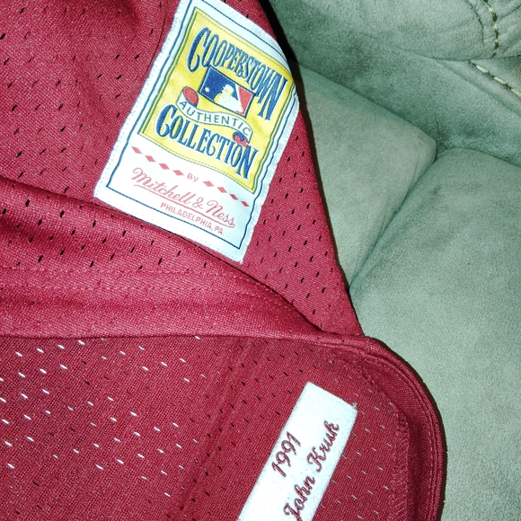 Mitchell & Ness Maroon Cooperstown Collection Jersey - Picture 3 of 11